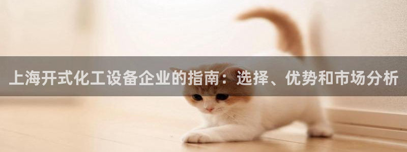 天辰会员开户流程：上海开式化工设备企业的指南：选择